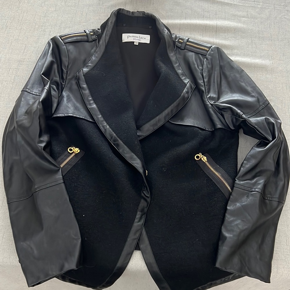 Leather and Wool jacket